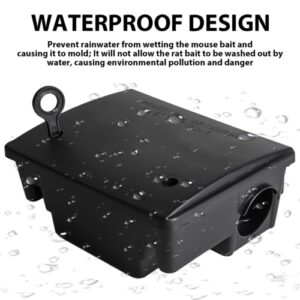 1-6x Defence Rat Bait Station Trap Lockable Control Box Rodent Poison Mouse