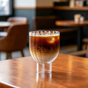 Heat Resistant Striped Classical Cocktail Glass