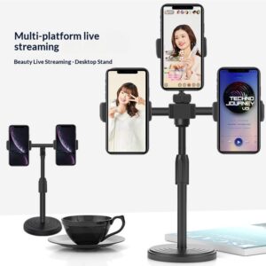Dual- And Tri-Camera Phone Desktop Live Streaming Fill Light Ring Stand Kit Beauty Photo LED Ring Light