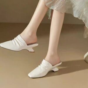 Slippers, Women's Bag, Head, Half Drag, One Foot, Fashionable French Style, Cool Slippers, Trendy