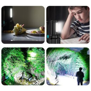 Most Powerful 1200000lm LED Flashlight Super Bright Torch Lamp USB Rechargeable