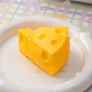 Same-style Cheese-shaped Stress-relief Squeeze Toy