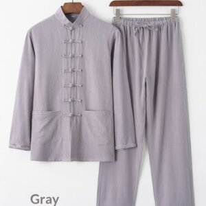 Cotton And Linen Tang Suit Vintage Loose Set
