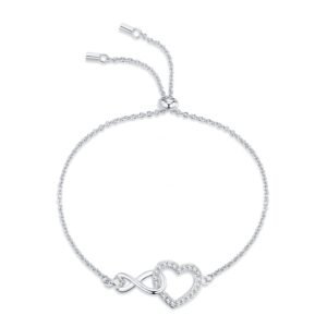A Luxurious And Fashionable Minimalist Jewelry Bracelet Featuring Top-quality Moissanite, Made Of S925 Silver Electroplated With Platinum.