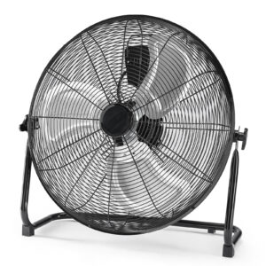 High-speed Industrial Floor Fan - Three-speed Settings, 120degree Adjustable Tilt, Metal Casing-blade, Powerful Cooling, Power 100 Watts