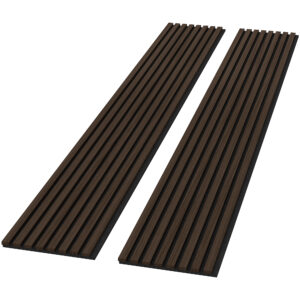 2 Pack Acoustic Solid Wood Wall Panels, 94.49 X 12.6 Soundproof Wall Panels, Wood Slat Wall Panels For Wall Decor