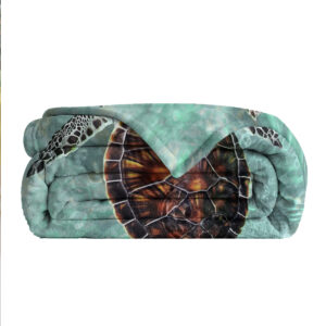 Sea Turtle Throw Blanket Beach Turtle Printed Blankets Soft Flannel Throw, Gifts For Ocean Lovers Kids,Lightweight Flannel Throw Blankets