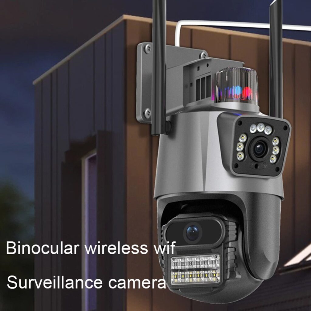 8MP 4K Wireless IP Camera WIFI Outdoor CCTV PTZ Smart Home Security IR Cam IP66 UK NEW------Camera Set