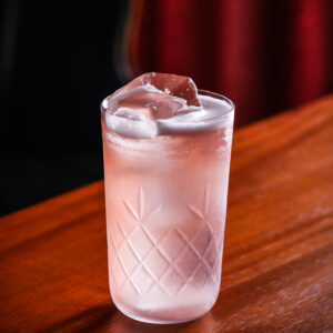 Hand Carved Floral Crystal Glass Cocktail