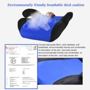 Car Booster Seat Chair Cushion Pad For Toddler 4- 12 Years Children Kids Sturdy Red 39.9X36.7X15.6