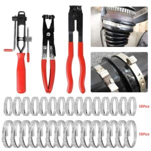 Pneumatic Air Power Joint Boot Expander Install Tool & Clamp Pliers Clips Set