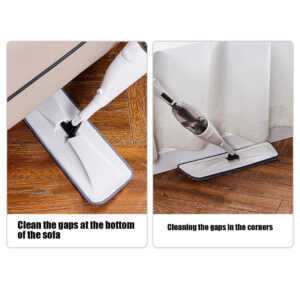 NEW Spray Mop For Floor Cleaning 5 Reusable Microfibre Pads W Water Bottle Tank UK