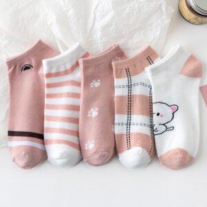 Women's Invisible Boat Socks, Breathable Mesh, Versatile Short Tube, Japanese Style, For Students & Women, New Thin Style For Summer