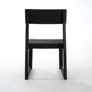 2-Pack Black HDPE Outdoor & Garden Backres Modernist Designt Chairs