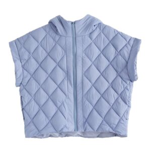 Women's Vest With Fly Sleeves And Hoodie Trendy Coat