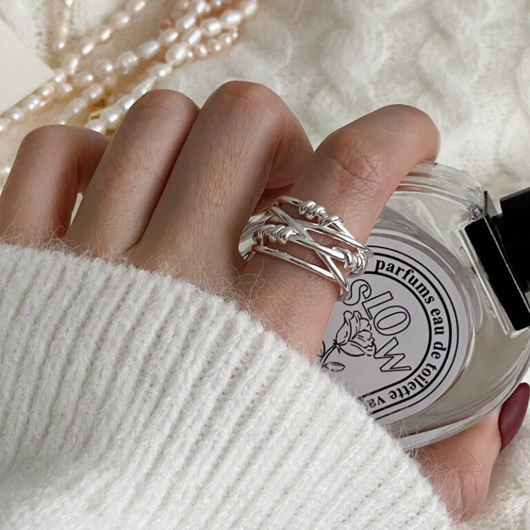925 Sterling Silver Retro Ring Niche Light Luxury, Anti Fade, Ins Trendy Versatile Women Ring