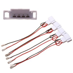 Car Speaker Harness Adapter Compatible With VW Passat Jetta Golf Touareg Beetle Eos GLI GTI CC, 4PCS Aftermarket Door Speaker Wiring Harness Connector Plug Kit