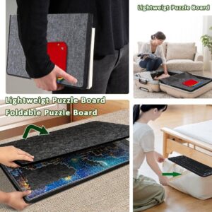 New 32×22 Pieces Jigsaw Puzzle Board With 6 Puzzle Sorting Trays & Cover