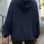Fisoew Women's Hoodies Oversized Sweatshirts Casual Long Sleeve Side Slit Pullover Tops Fall Winter Outfits With Pocket