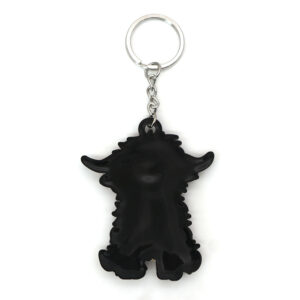 Highland Cow Key Accessory, Cow PVC Keychain