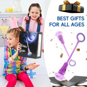 Ankle Skip Ball For Kids With Counter Timer Cal Calculator Girl Birthday Gifts-Purple