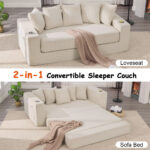 76 IN Folding Convertible Sofa Bed