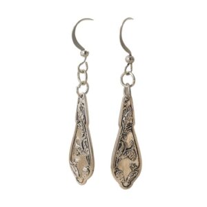 Retro Spoon-Shaped Earrings In Copper And Silver Color