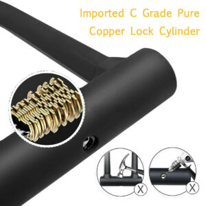 Bike D U Lock Heavy Duty Bicycle Motorbike Motorcycle Scooter Vehicle Security