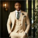 Men's Fashionable Casual Slim-Fit Three-Piece Suit