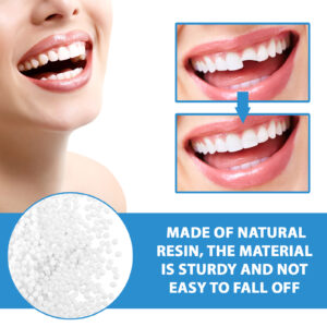 Jaysuing Moldable False Teeth, Film And Television Makeup Dentures Modified Dentures False Dentures Broken Teeth Temporary Dentures