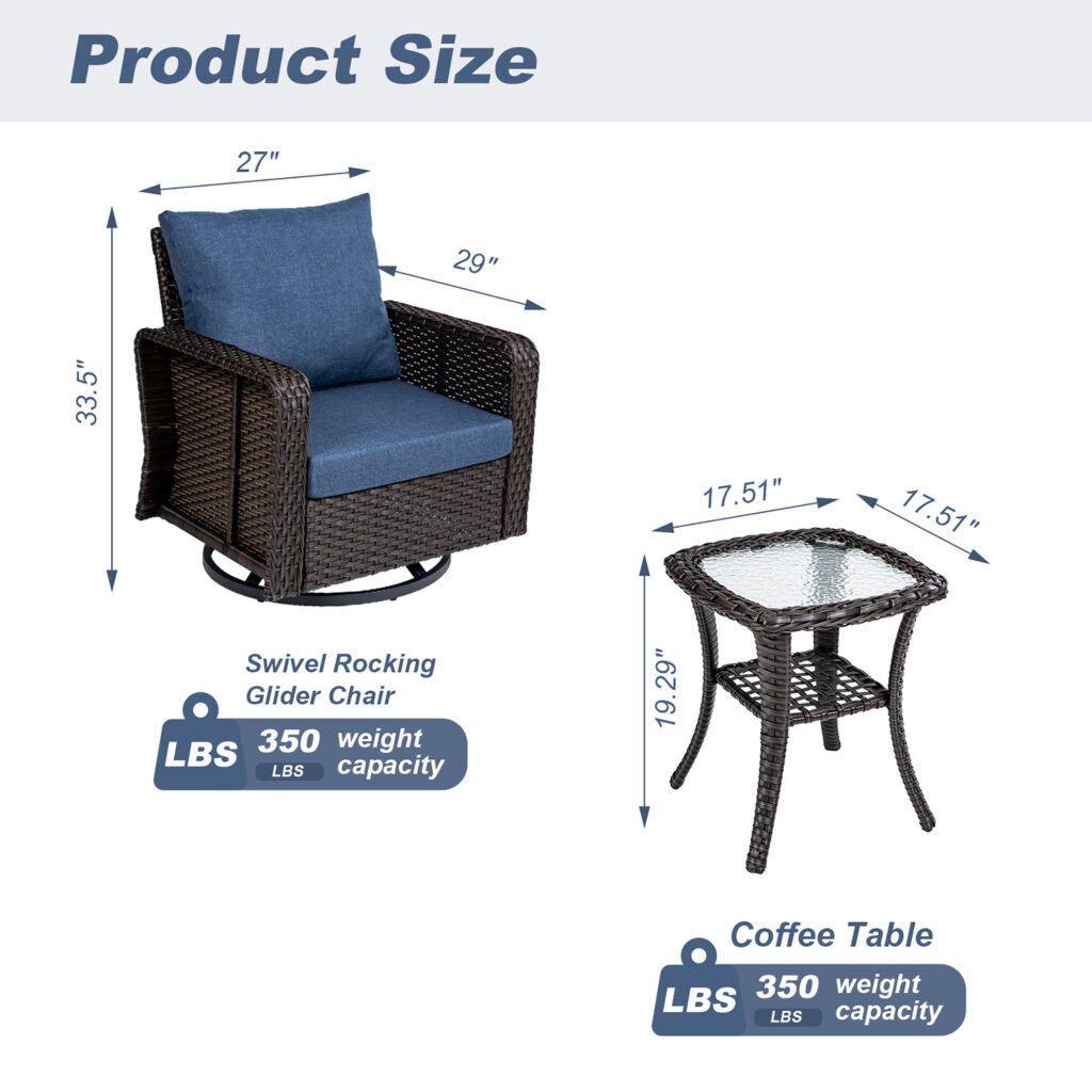 TL Two Swivel Chairs A Side Table