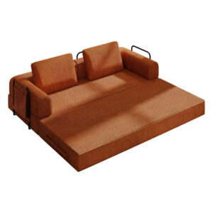 78 Inch Convertible Sleeper Sofa Bed, Futon Boneless Couch Lounge Loveseat With Pull Out Bed, No Assembly Required