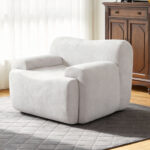 Wide Modern Upholstered Oversized Accent Chair