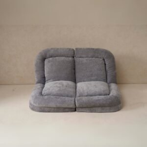 Convertible Fold-Out Double Sofa Bed,Gray