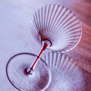 Colored Stem Martini Cocktail Glass Professional Bartender