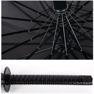 Heavy Duty Large Japanese Katana Warrior Style Anime Windproof Umbrella