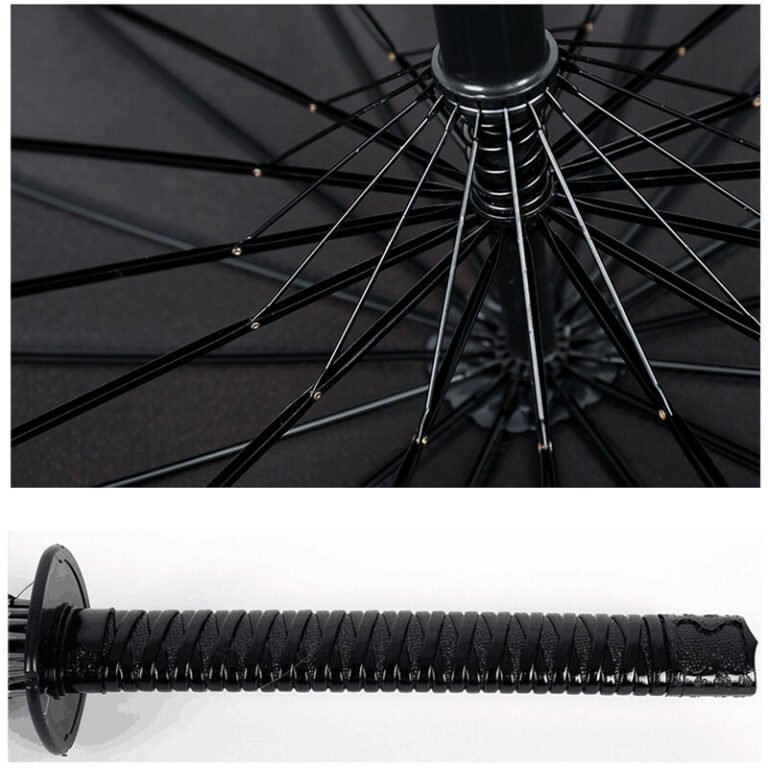 Heavy Duty Large Japanese Katana Warrior Style Anime Windproof Umbrella