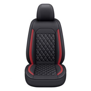 Full-Leather Diamond-Pattern Car Seat Cover Set