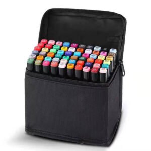 60 Color Marker Copic Pen Dual Headed Graphic Artist Sketch TOUCH Markers Set