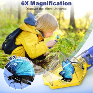 Bug Catcher Kit For Kids, Insect Trap With 6X Magnifying Glass – STEM Learning & Exploration Toy, Outdoor Activity Gift For Children