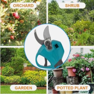 Support Pan European：Battery-Powered Hedge Trimmer 30mm Garden Shear Tree Shear Shrub Shears - 1 Battery Charger
