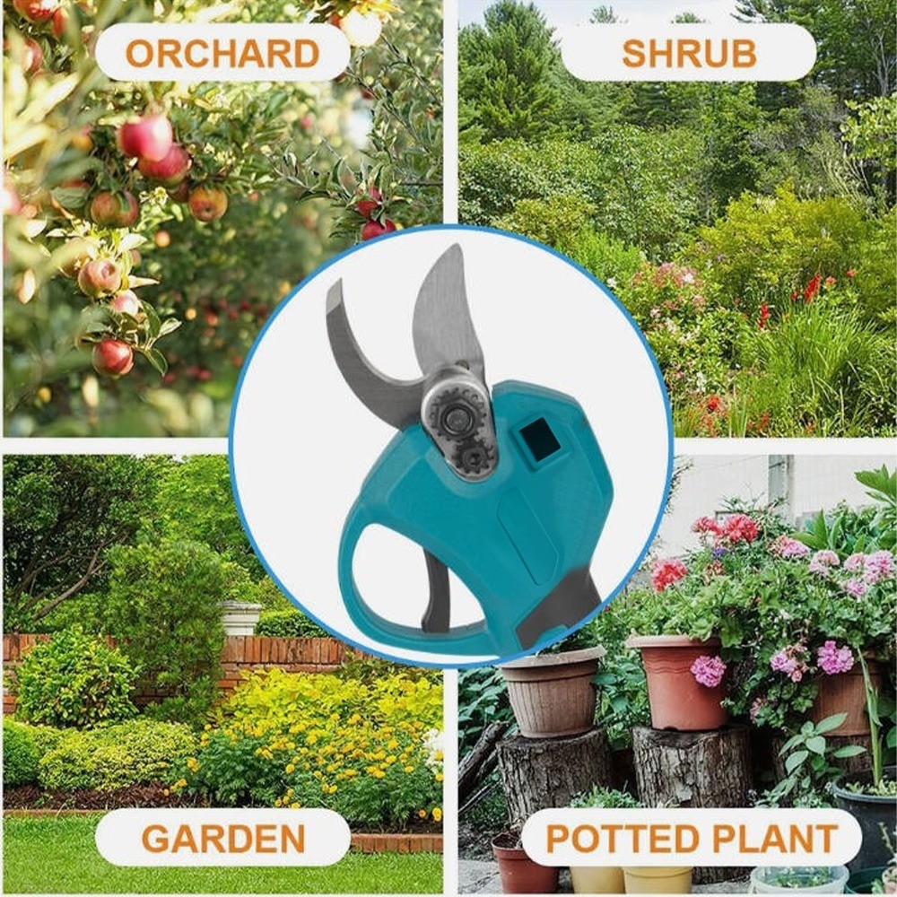 Support Pan European:Battery-Powered Hedge Trimmer 30mm Garden Shear Tree Shear Shrub Shears - 1 Battery Charger - Image 2