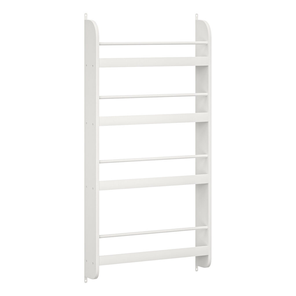 4-Tier Kids Bookshelf, Wall Mounted Kids Bookcases Organizer For Toys And Books