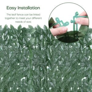 Artificial Hedge Fake Ivy Leaf Garden Fence Privacy Screening Roll Wall Panel