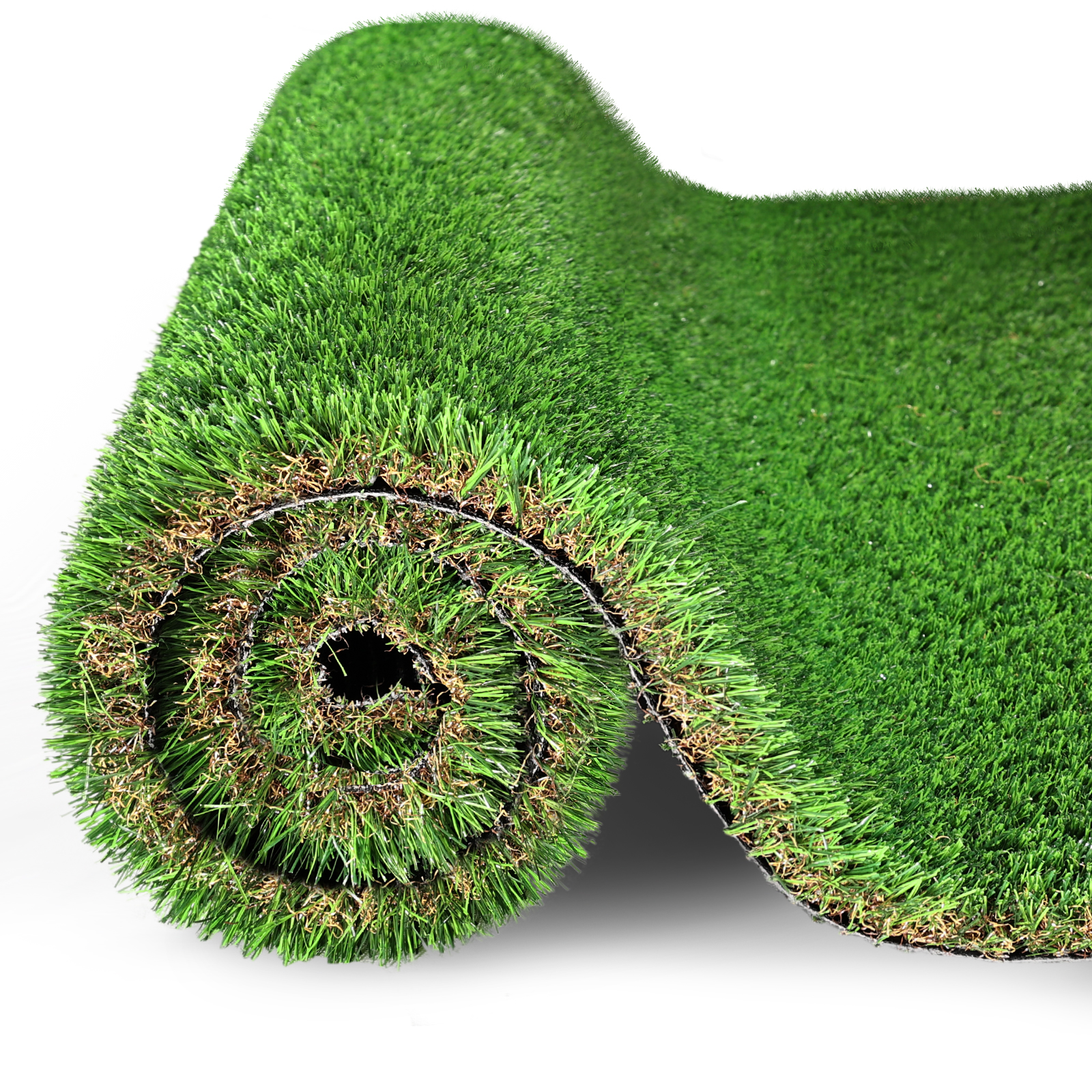 6.5FTX33FT Outdoor Artificial Grass Runner Rug, Thick Realistic Fake Grass Roll Decor Patio Balcony Garden Lawn, Dog Pets Turf Drain Mat, 1.38 Pile Height - Image 4