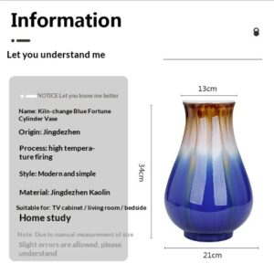 Blue Ceramic Vase Decoration For The Living Room