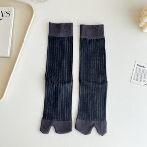 Split Toe Socks, Children's Mid Tube Socks, Summer Thin Pile Socks, Women's Shiny Silk Calf Socks, Two Finger Socks