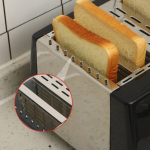 4 Slice Toaster Bread Maker Variable Defrost Reheat Extra Wide Slot UK