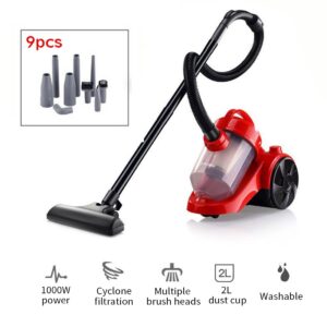 NEW 9PCS Red Black Multi-function Vacuum Cleaner Dust Remover With Motor UK