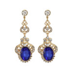 Creative Retro Waterdrop Tassel Long Earrings